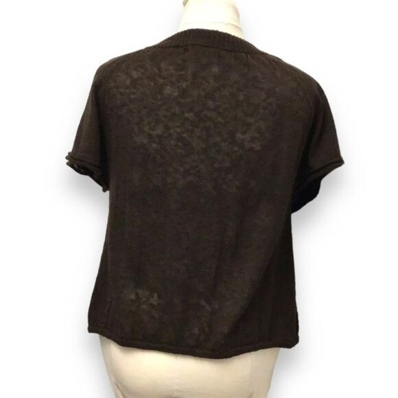 Style & Co Vintage Women’s Short Sleeve V Neck Lightweight Cardigan, size L - Picture 4 of 7